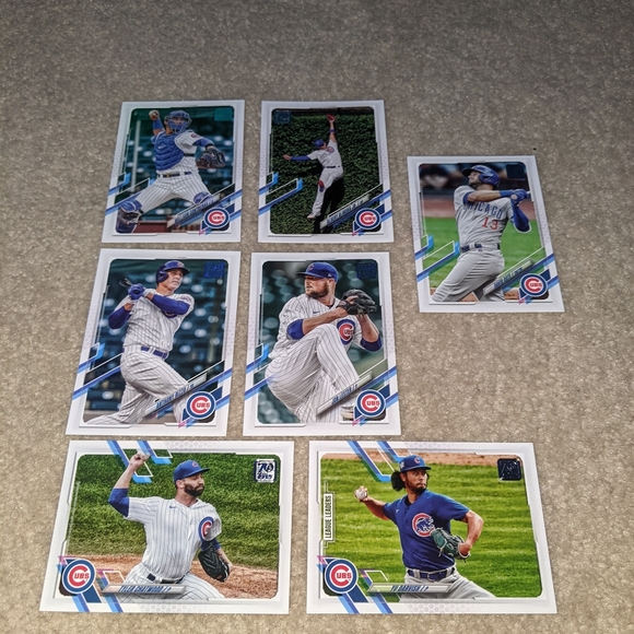 2021 Topps Chicago cubs lot of 7